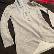 Woman's Long Grey Hoodie Size Medium
