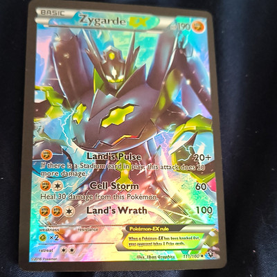 Pokémon TCG Zygarde EX 190HP 054A/124 Alternate Art Promo Holo ENG
