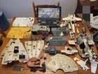 Large Vintage Kenner Star Wars Vehicle Building PARTS Lot