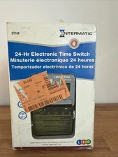 Intermatic DT104 24-Hr Electronic Time Switch Double Pole 20 amp 120/277v