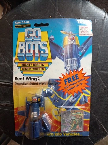 GoBots Bent Wing 72 Guardian Robot WWII Bomber Tonka 1985 action figure