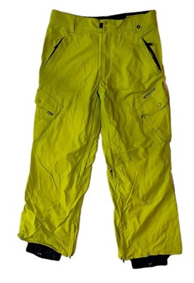Ripzone Core 5000mm Men's M Neon Green Ski Snowboard Snow Pants Belted Outdoor 
