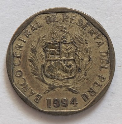 Banco Central De Reserva Del Peru, 1994, 10 Centimos