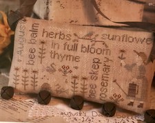 “August Word Play” Country Stitches Brenda Gervais NEW! With Thy Needle