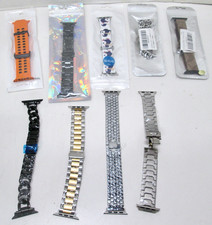 Lot of 9 Apple Watch Replacement Bands - 5-38mm, 3-42mm