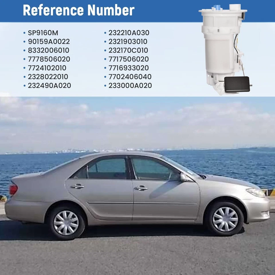 SP9160M Fuel Pump Assembly Fits for Toyota Camry 2004 2005 2006 2.4L 3.0L...  Foto 2 de 4