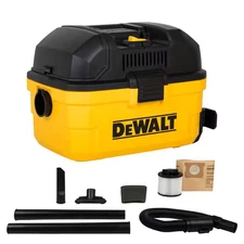DEWALT 4 Gal. 5.0 HP Poly Wet/Dry Shop Vacuum Car Workshop Vac with Accessories.