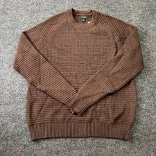 BANANA REPUBLIC FACTORY Cozy Textured Sweater Men's Size L Dark Oak