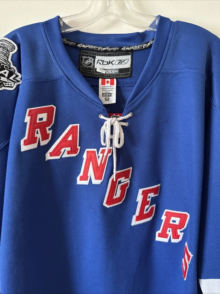 Camiseta deportiva para hombre Reebok New York Rangers Chris Kreider 2014 Stanley Cup talla 52 - RARA Foto 2 de 4