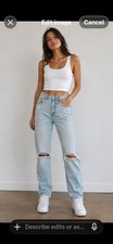 Abercrombie  Fitch Womens Jeans Size 6 Skinny Distressed, High Rise Denim