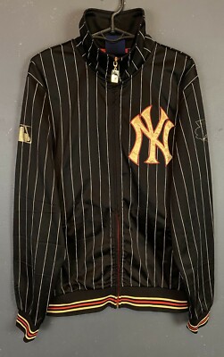 MEN MAJESTIC COOPERSTOWN NEW YORK YANKEES TRACK JACKET MLB