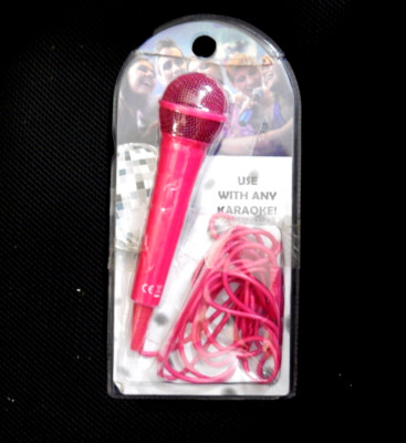 RockJam RJ-MC303 Kabel Karaoke Microphone 3m Kabel Mikrofone in Rosa