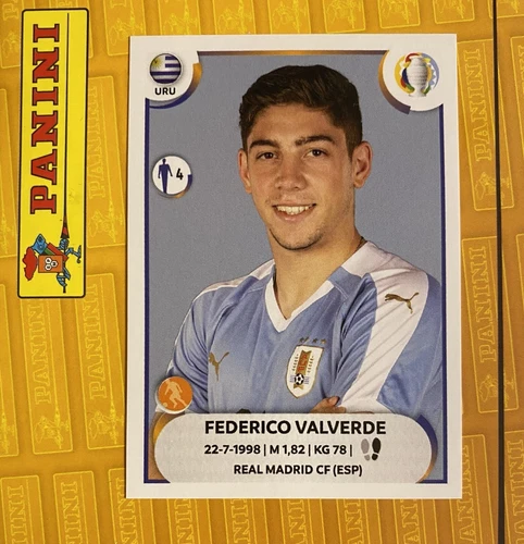 Figurine Panini Copa America 2021 FEDERICO VALVERDE n.URU14 URUGUAY Nuova Mint