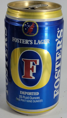 FOSTERS LAGER/Carling O'keefe Brg Co. ~ Alum 25oz. Can ~ Empty ~ Australia ~ 01
