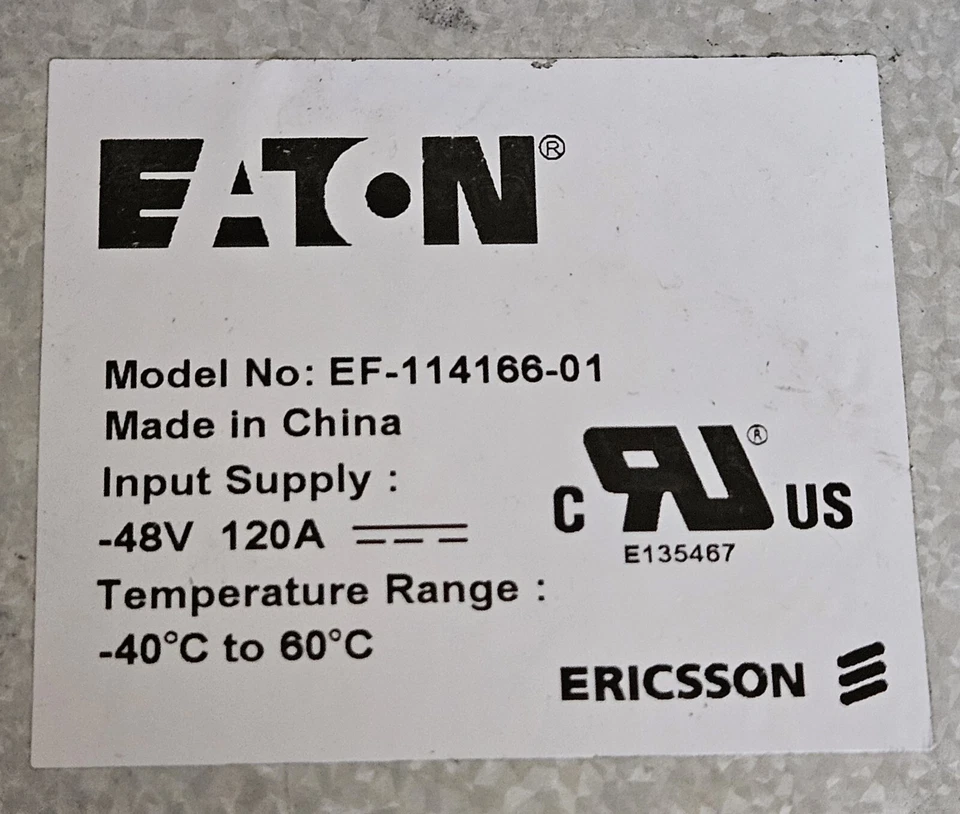 Eaton / Ericsson EF-114166-01 PDU 01 04 Power Distribution Unit VH10 - Image 4 of 4