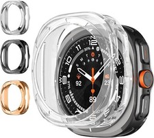  4 Pack Case for Samsung Galaxy Watch Ultra 47mm 2024 Soft TPU Slim Plated Case
