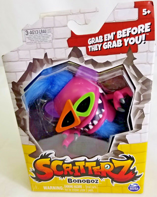 New Scritterz Bonoboz Interactive 4'' Purple Mini Monster Jungle Creature Toy 5+