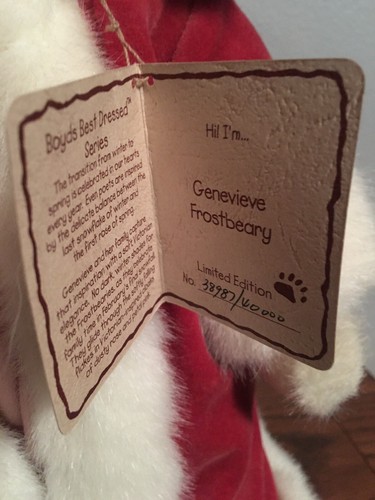 Boyds Bears Best Dressed Limited Edition Genevieve Frostberry - Picture 4 of 9