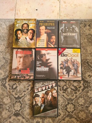Movie Lot of 10 Action, Thriller: Levity, Be Cool, The Patriot, Philadelphia 