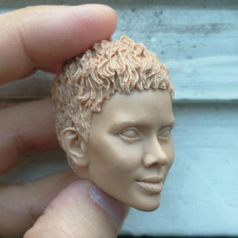Blank 1/6 Scale The Sexy Girl Halle Berry Head Sculpt Unpainted Fit 12