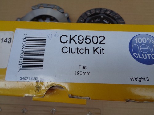 NEW GENUINE NATIONAL CLUTCH KIT CK9502 FIAT BRAVA BRAVO PUNTO SIENA 7171271 - Picture 3 of 3