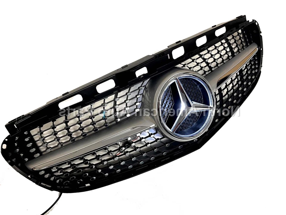 E 级轿车 14-16 银钻石格栅星星照明 LED E550 E350 E63 全新 — 第 4/4 张图片
