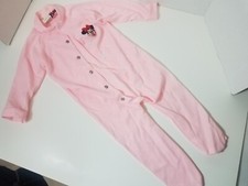 Vintage Minnie Mouse Disney Pink Size Large 18-22 lbs. Footed Polyster Sleeper