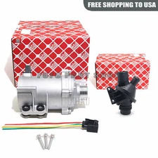 FEBI Electric Water Pump with Thermostat Kit For BMW 328i 528i 530xi 525xi X3 X5