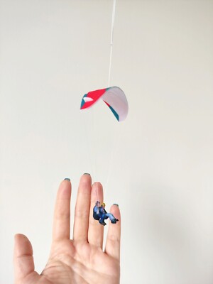 Mini felt ornament Paraglider PG Advance tandem