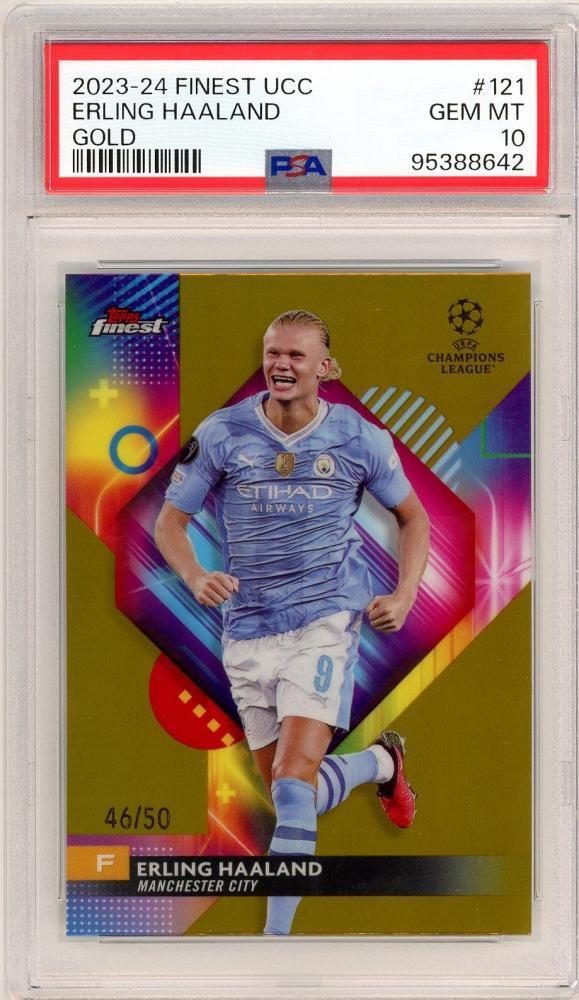 Topps UEFA CL Erling Haaland PSA10 鑑定済 2023-24 Topps Finest UEFA Club Competitions Erling Haaland