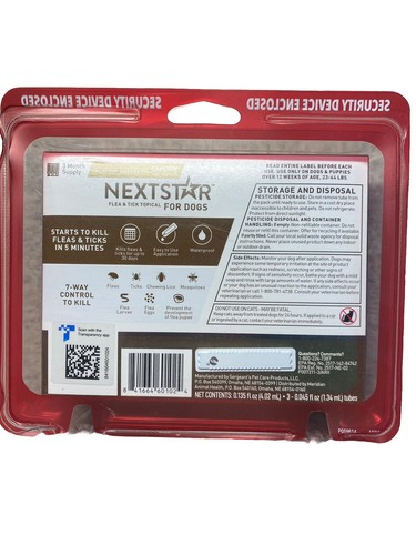 NextStar Flea And Tick Topical Prevention For Dogs Medium Dogs 23 - 44 Pounds - Picture 5 of 6