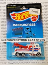 VINTAGE 1988 HOT WHEELS WORKHORSES RIG WRECKER, HW #3916, COLLECTOR #46, VHTF