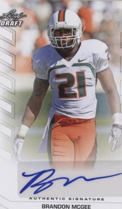 2013 Leaf Draft Brandon Mcgee #BA-BM2 - 1 of 2