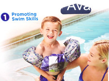 Swimschool Training Vest 3pc Swim Water Wings Level 3 Grow With Me 2-In-1 Floats