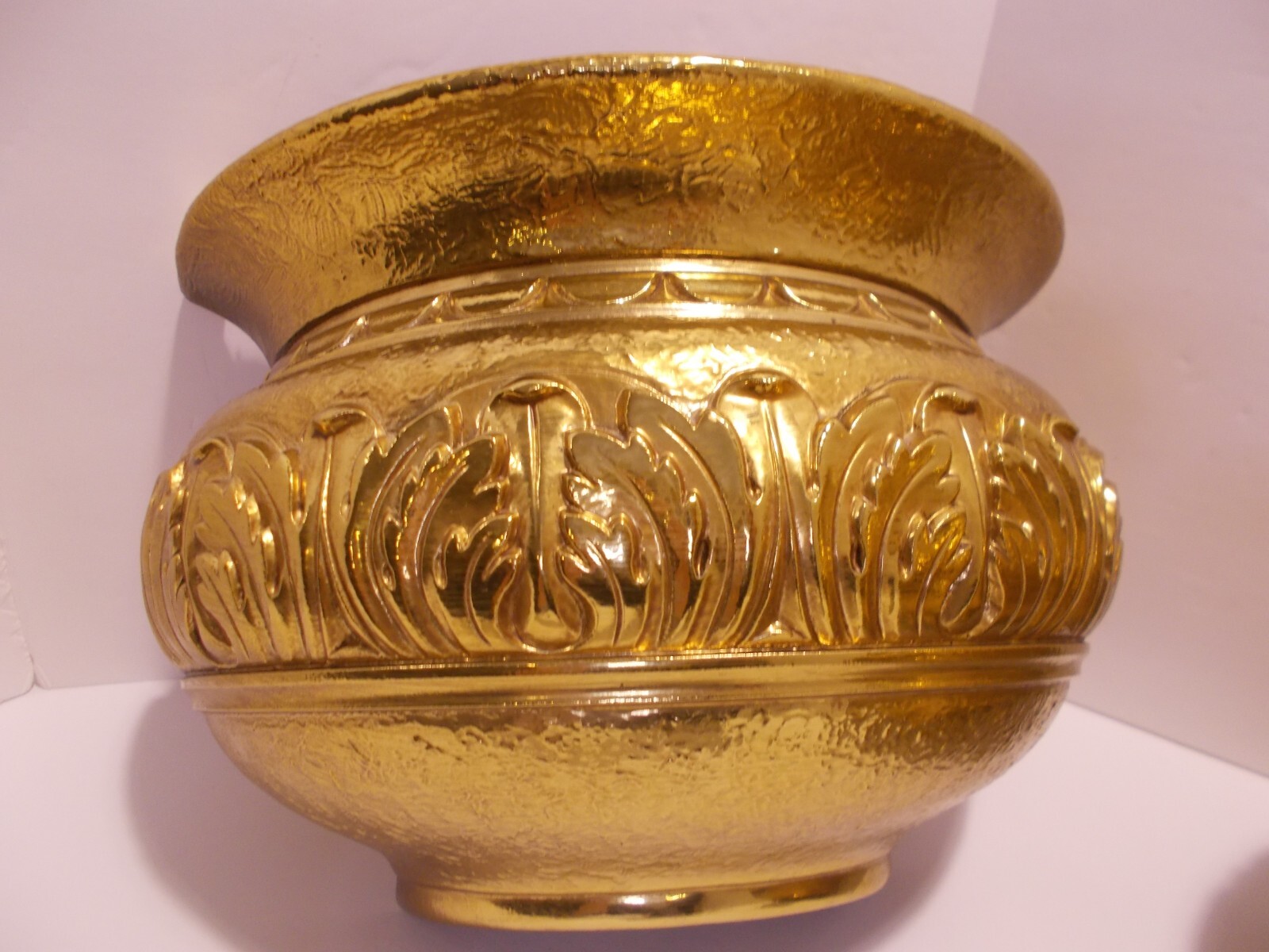 Hollywood Regency Wall Planters Wall Pockets Gold Ornate MCM Decor