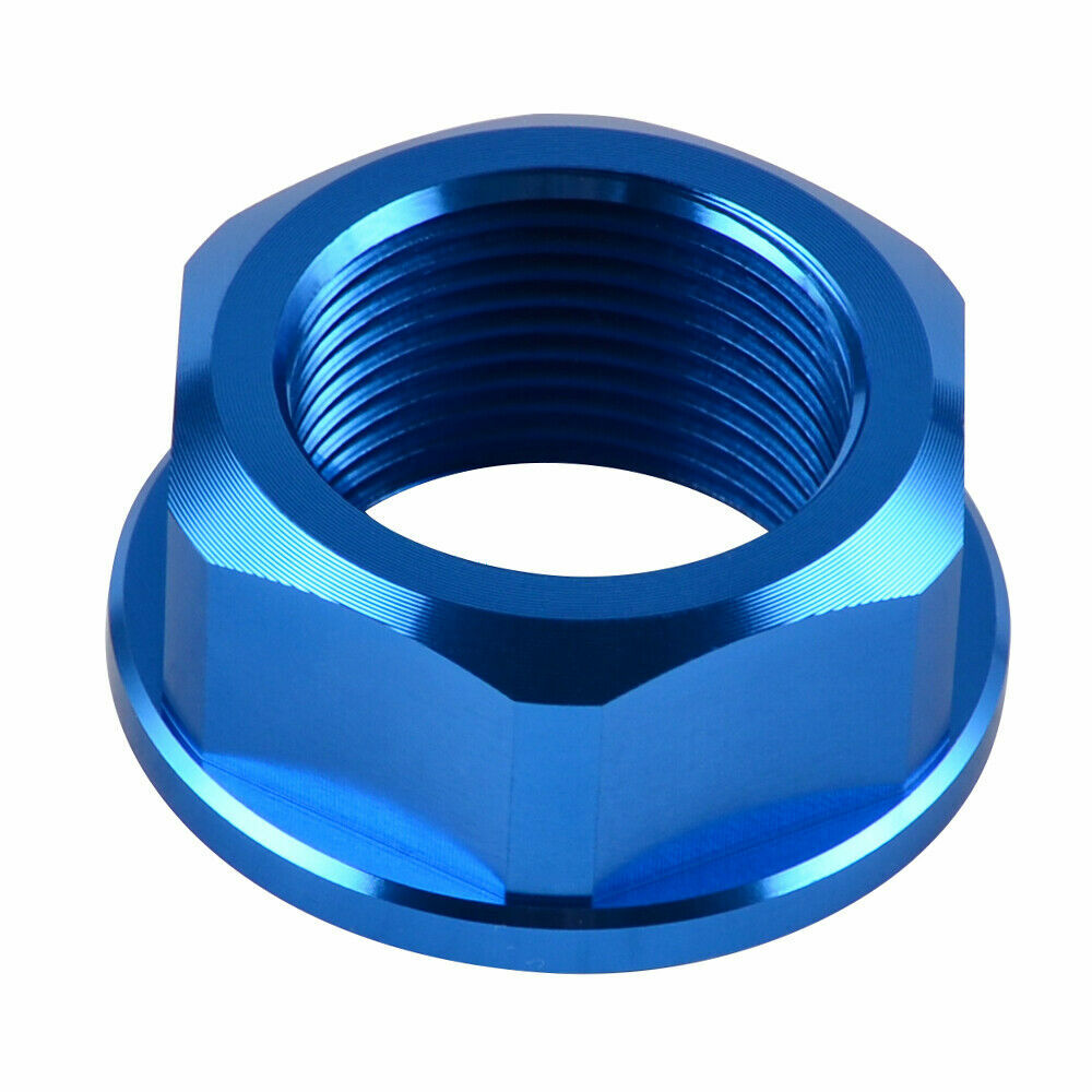 うしめろ Suzuki DRZ400 SM 2005-2015 REAR AXLE SPINDLE FLANGED NUT ALUMINIUM