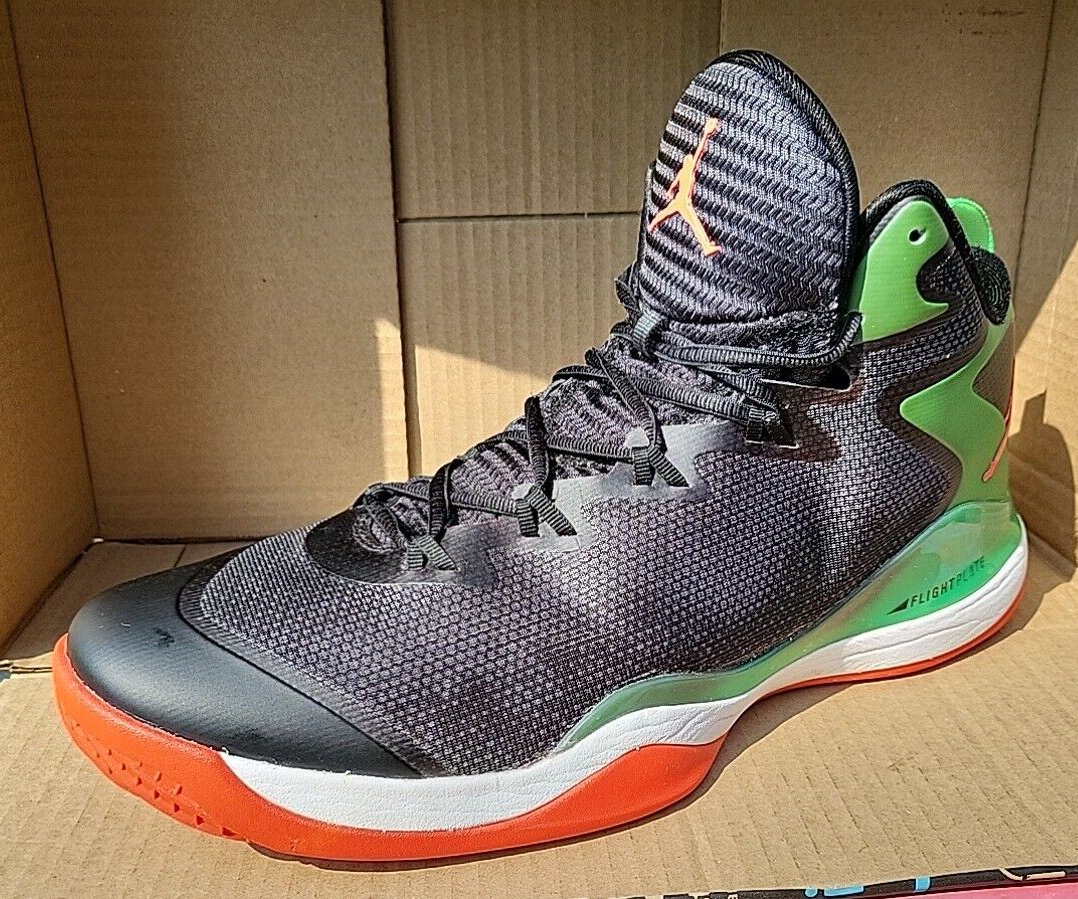 Nike Jordan Super.Fly 3 BG Basketball Mens US 12 Black Green