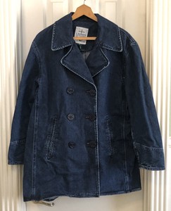 denim pea coat