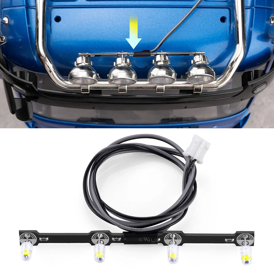 Dachscheinwerfer Lichtbrett Licht für Tamiya TAMIYA 56366 1/14 Bz Arocs 4151 8×4 - Bild 4 von 4