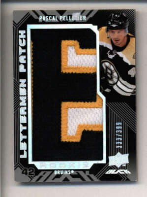 PASCAL PELLETIER 2008/09 UD BLACK ROOKIE LETTERMEN PATCH #333/399 BA1031