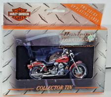 Harley Davidson Dyna Super Glide Motorcycles Collectible Tin & Playing Cards