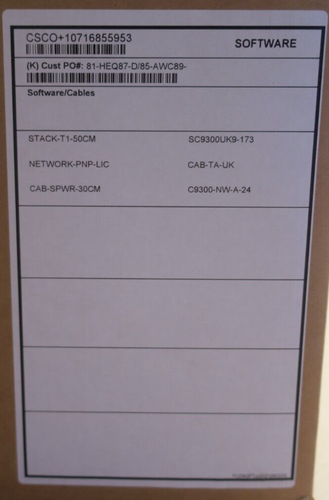 New Cisco Catalyst C9300-24UXB-A 24x 10G/mGig RJ45 UPoE Switch + C9300-NM-8X - Picture 4 of 7