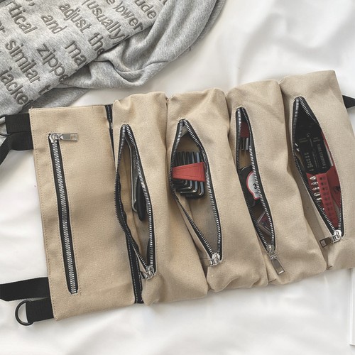 Roll Up Tool Organizer Wrench Storage Pouch Pockets Bag Wrap Hanging Carrier USA - Picture 7 of 11