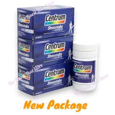 Centrum Stresstabs 600+ Zinc , Vitamins & Minerals 60 Tablets pack of 3 bottles