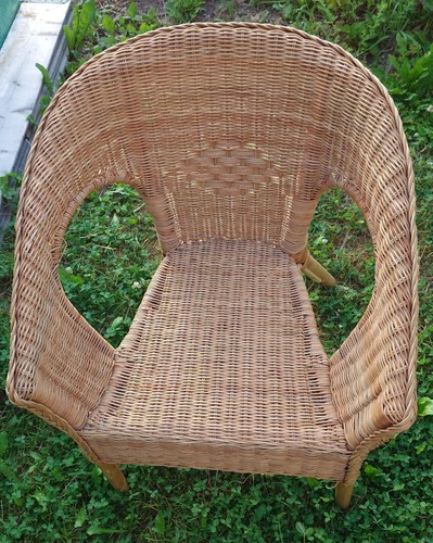 2 Stück IKEA AGEN Korbsessel Korbstuhl Sessel Stuhl Rattan Bambus WIE NEU - Bild 2 von 7