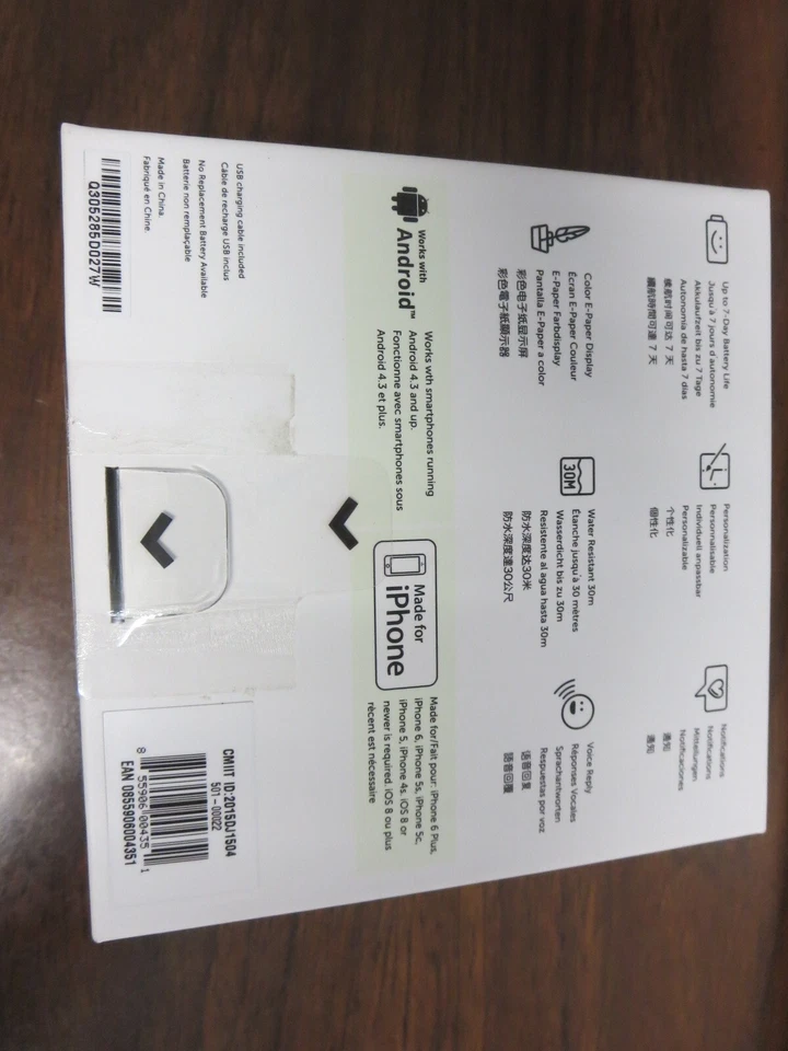 Nagelneue Pebble Time Smartwatch 501-00022 rot OVP - funktioniert! - Bild 2 von 2