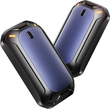 Paquete de 2 calentadores de manos recargables