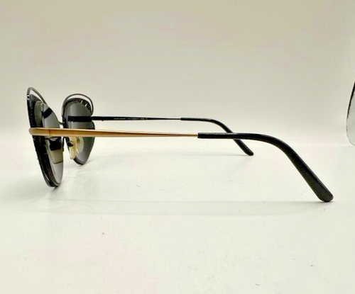 Jean Lafont Designer Eyeglasses FRAMES ONLY Black / Gold Jeweled 54-17-130 - Picture 5 of 14