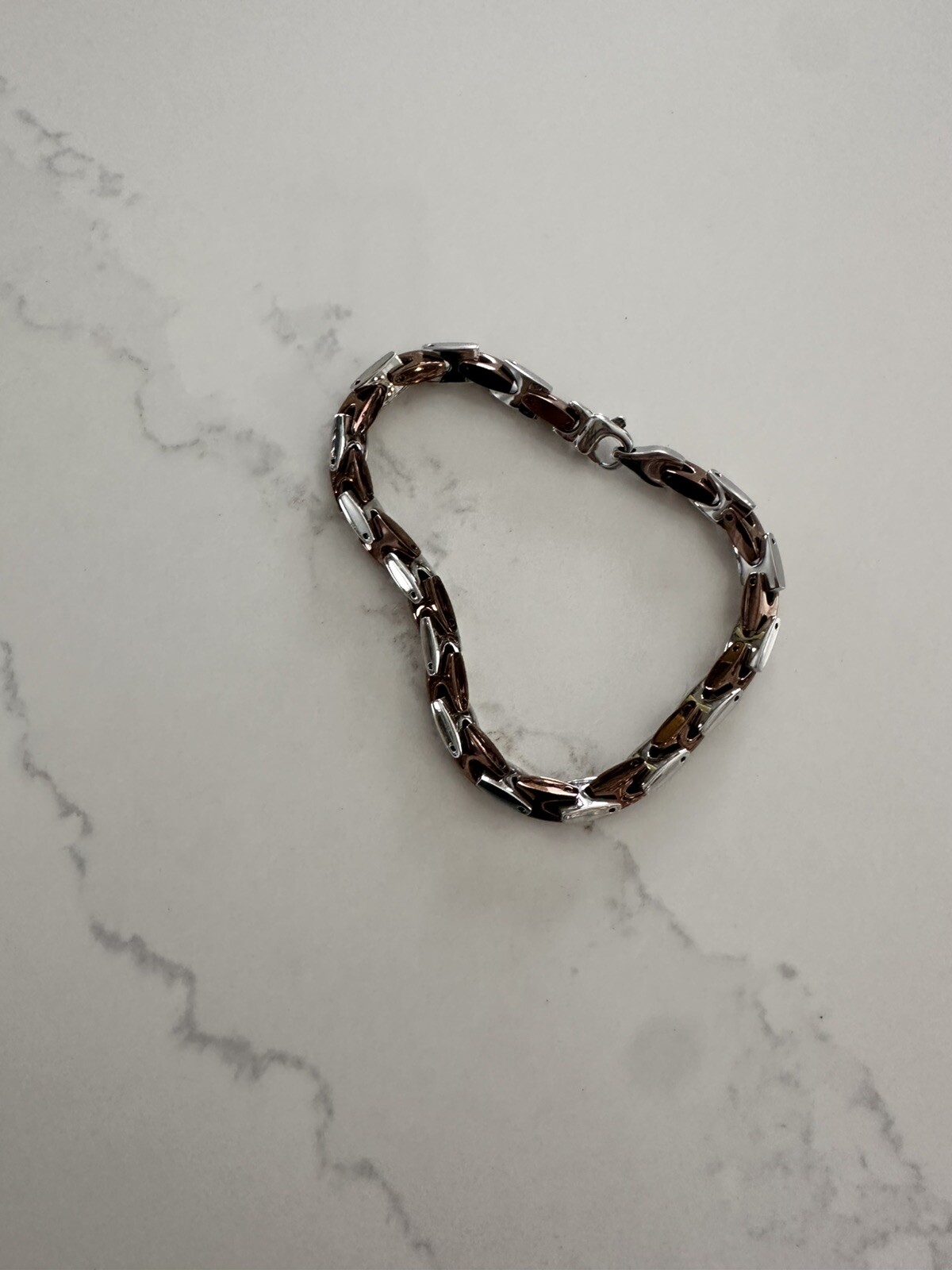 Shaquille O'Neal Zales 2 Toned Chain Necklace And Bracelet Set