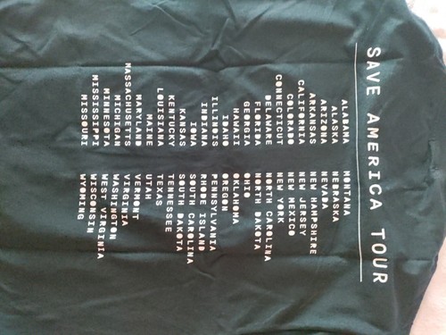 New I Love My Freedom Black Save America Tour T-Shirt Men'size 2XL. 5T - 第 7/7 張圖片